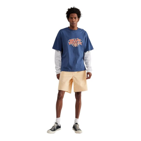 NEW Urban Outfitters Corduroy Shorts Mens Orange Creamsicle Cut Off Skater Short - Picture 3 of 10